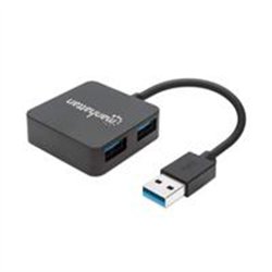 HUB USB,MANHATTAN,162296, V3.0  4 PTOS MINI