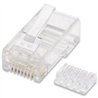 PLUG RJ45,INTELLINET,503006, CAT 6 UTP SOLIDO 100 PZAS