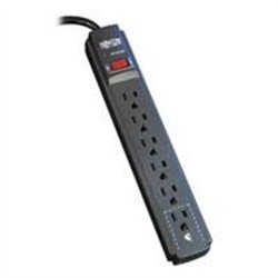 SUPRESOR DE PICOS PROTEC IT TRIPP-LITE TLP606B C/ 6 CONTACTOS, CABLE 1.83 M 6 PIES, 790 JOULES, LED DE DIAGNOSTICO, GABINETE EN 