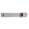 SUPRESOR DE PICOS KOBLENZ SS-550-USB, 550 JOULES, 5 CONTACTOS ATERRIZADOS, 2 PUERTOS USB. 1 AÑO DE GARANTIA. SKU 00-5333-000