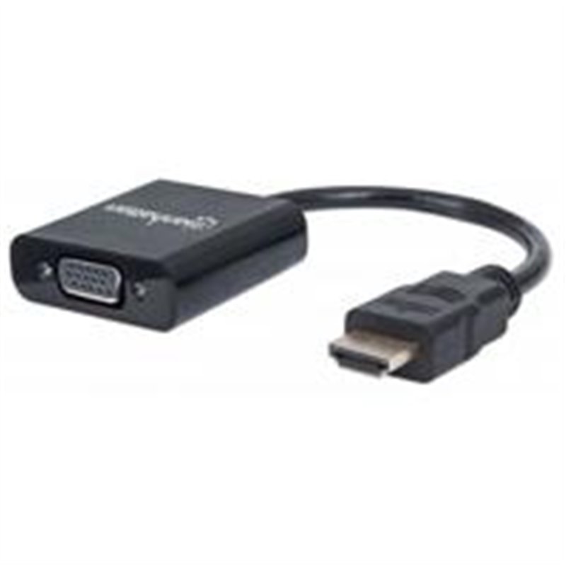 CONVERTIDOR,MANHATTAN,151436,VIDEO HDMI A SVGA, BL