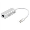 CONVERTIDOR BROBOTIX USB-C MACHO A RJ45 HEMBRA, GIGABIT, BLANCO