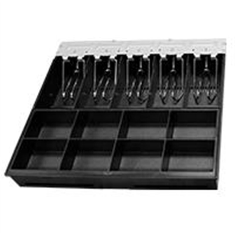 BANDEJA PARA CAJON DE DINERO CD350 3NSTAR MOD. CT350 355MM X 326MM, FABRICADA EN PLASTICO CON SUJETADOR DE BILLETES DE METAL 8 E