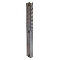 ORGANIZADOR DE CABLES NORTH SYSTEM 42 U.R. DOBLE VERTICAL 19 PULGADAS DUCTO 3X3 PULGADAS NEGRO LISO