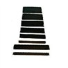 PANEL CIEGO NORTH SYSTEM 3.5 2 U.R. X19 DE ACERO COLOR NEGRO