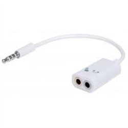 ADAPTADOR AUDIO,MANHATTAN,354561, 3.5MM 1 M A 2 H, DIVIDE AUDIO PARA AUDIFONO Y MICROFONO