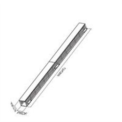 ORGANIZADOR DE CABLES NORTH SYSTEM 21 U.R. SENCILLO VERTICAL 19 PULGADAS DUCTO 4X4 PULGADAS NEGRO LISO