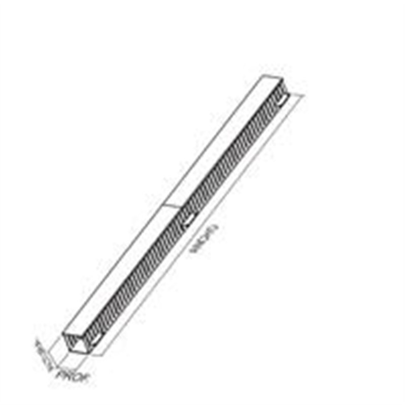 ORGANIZADOR DE CABLES NORTH SYSTEM 21 U.R. SENCILLO VERTICAL 19 PULGADAS DUCTO 4X4 PULGADAS NEGRO LISO