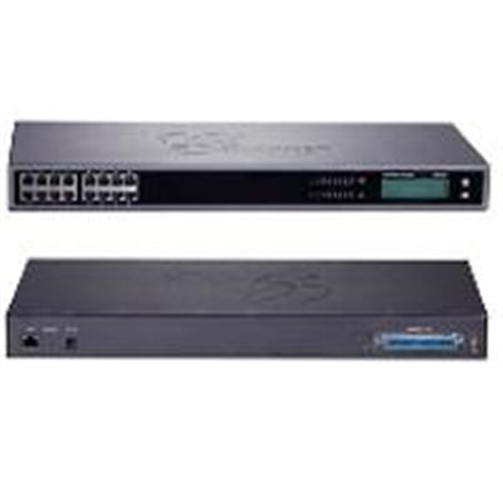 GATEWAY GRANDSTREAM GXW4216/ 16 PUERTOS FXS 1 PUERTO TELCO DE 50 PINS MONTAJE ESCRITORIO Y RACK