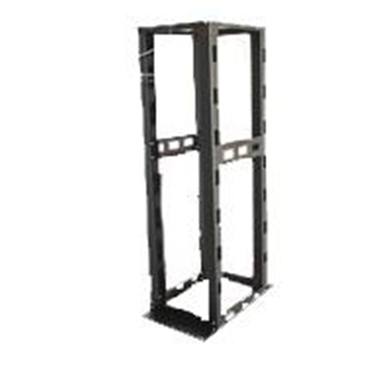 RACK NORTH SYSTEM 45 U.R. 4 POSTES 19 O 23 PULGADAS ACERO NEGRO TEXTURIZADO
