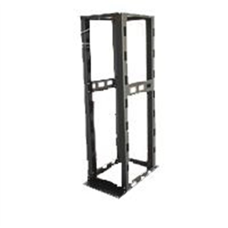 RACK NORTH SYSTEM 45 U.R. 4 POSTES 19 O 23 PULGADAS ACERO NEGRO TEXTURIZADO