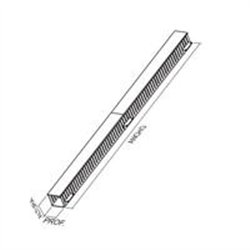 ORGANIZADOR DE CABLES NORTH SYSTEM 42 U.R. SENCILLO VERTICAL 19 PULGADAS DUCTO 4X4 PULGADAS NEGRO LISO