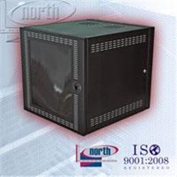 GABINETE NORTH SYSTEM MONTAJE EN PARED 9 U.R. S/E SIN EQUIPO NEGRO TEXTURIZADO. **NO INCLUYE FLETE**