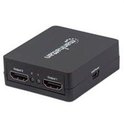 VIDEO SPLITTER,MANHATTAN,207652, HDMI 1080P, 1 IN:2 OUT, ALIMENTADO POR USB