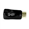 ADAPTADOR GHIA CONVERTIDOR DE VIDEO HDMI MACHO A VGA HEMBRA CON AUDIO