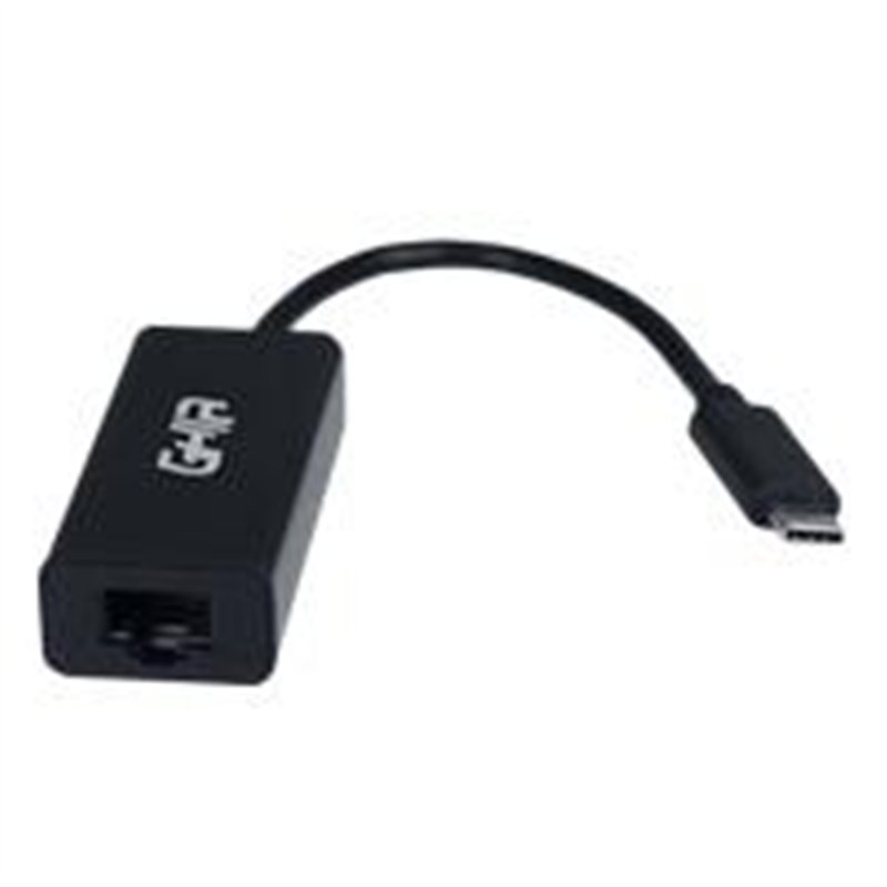ADAPTADOR GHIA TARJETA DE RED EXTERNA ALTA VELOCIDAD USB 3.1 TIPO C A RED ETHERNET RJ45 1GBPS COMPATIBLE CON MAC