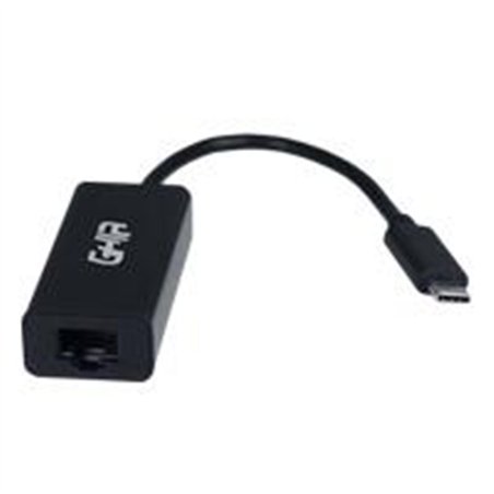 ADAPTADOR GHIA TARJETA DE RED EXTERNA ALTA VELOCIDAD USB 3.1 TIPO C A RED ETHERNET RJ45 1GBPS COMPATIBLE CON MAC