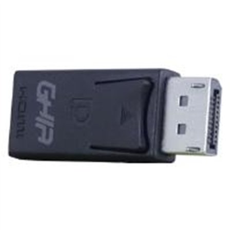 ADAPTADOR GHIA CONVERTIDOR DE VIDEO DISPLAYPORT MACHO A HDMI HEMBRA
