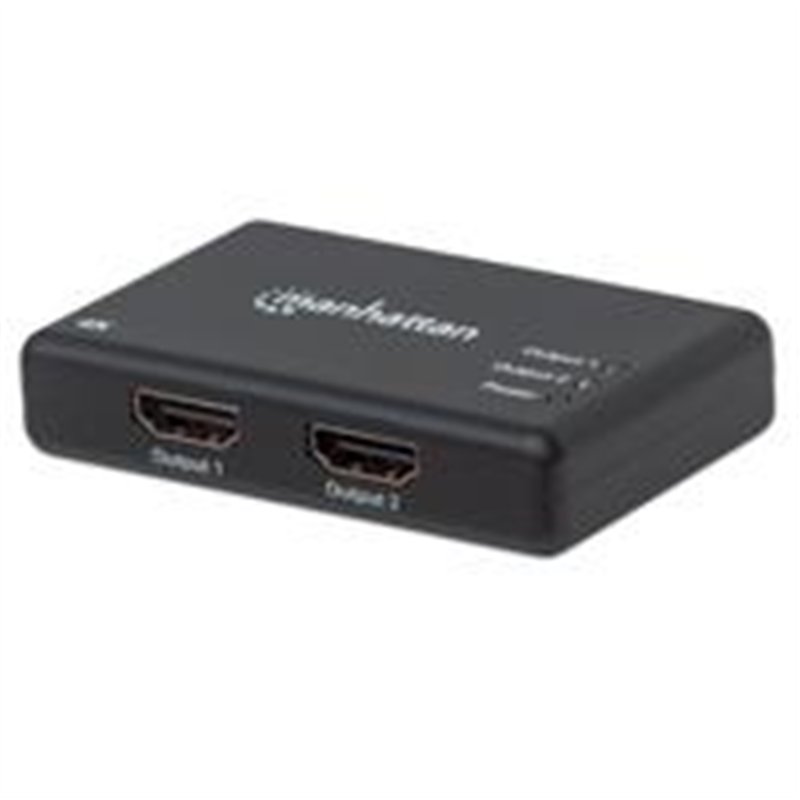VIDEO SPLITTER,MANHATTAN,207669, HDMI 4K@30HZ, 1 IN:2 OUT,  AC