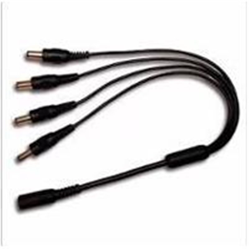 DIVISOR DE ENERGIA SAXXON / TIPO PULPO/ 4 CONECTORES MACHO/ 2.1MM/ 1 CONECTOR HEMBRA