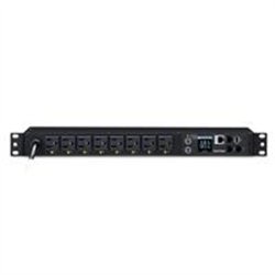 PDU CYBERPOWER (PDU41001), MONTAJE EN RACK DE 1U Y 8 SALIDAS (FRONTAL), PROPORCIONA UNA SALIDA DE 120V Y 15A 3 AÑOS DE GARANTIA.
