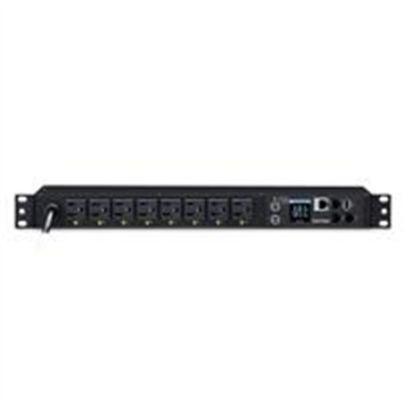 PDU CYBERPOWER (PDU41001), MONTAJE EN RACK DE 1U Y 8 SALIDAS (FRONTAL), PROPORCIONA UNA SALIDA DE 120V Y 15A 3 AÑOS DE GARANTIA.