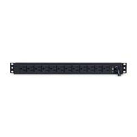 PDU CYBERPOWER (PDU15B12R) 12 SALIDAS NEMA 5-15R, MONTAJE 1U. SALIDA DE 100-125 V 15A.