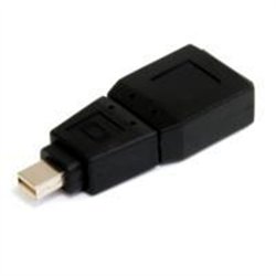 ADAPTADOR DE VIDEO MINI DISPLAYPORT A DISPLAYPORT - CONVERTIDOR MINI DP MACHO - DP HEMBRA - MINIDP NEGRO - STARTECH.COM MOD. GCM