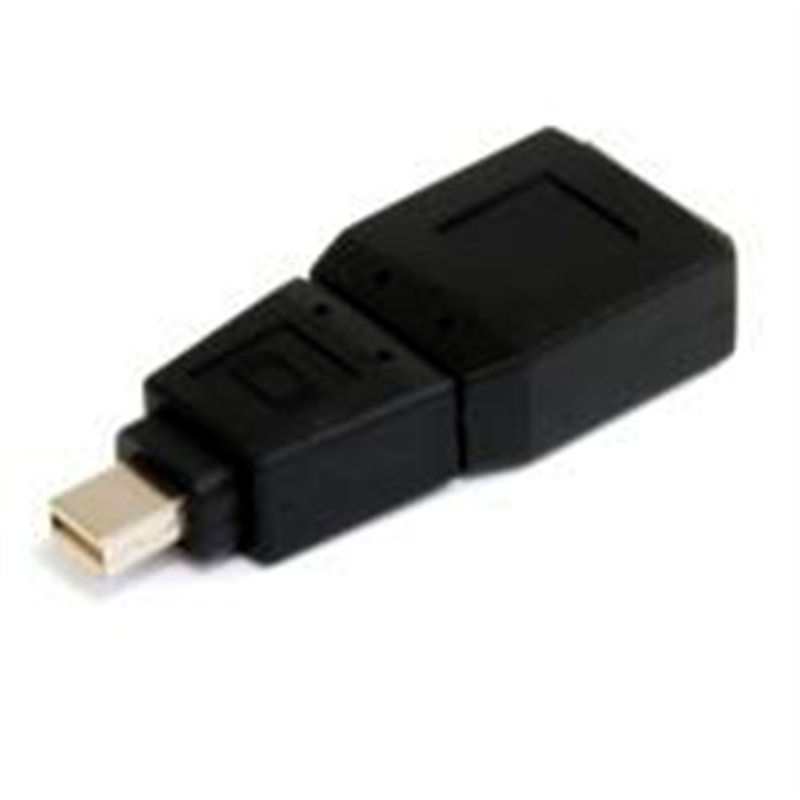 ADAPTADOR DE VIDEO MINI DISPLAYPORT A DISPLAYPORT - CONVERTIDOR MINI DP MACHO - DP HEMBRA - MINIDP NEGRO - STARTECH.COM MOD. GCM
