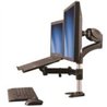SOPORTE PARA UN MONITOR - BRAZO PARA MONITOR Y BASE PARA LAPTOP CON AJUSTE DE ALTURA DE UN TOQUE - CON SOPORTE VESA PARA PANTALL