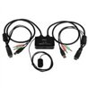 SWITCH CONMUTADOR KVM DE 2 PUERTOS HDMI® USB AUDIO MINI JACK CON CABLES INTEGRADOS SIN ALIMENTACION EXTERNA - 1080P - STARTECH.C