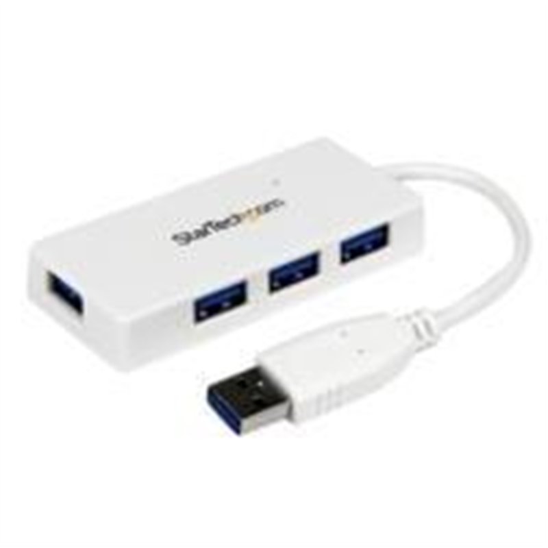 HUB USB 3.0 DE 4 PUERTOS - ADAPTADOR CONCENTRADOR HUB USB 3.0 SUPER SPEED 4 PUERTOS SALIDAS PORTATIL PARA LAPTOP COMPUTADORA - B
