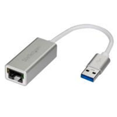 ADAPTADOR TARJETA DE RED EXTERNA - ETHERNET GIGABIT EXTERNO USB 3.0 - PLATEADO - IDEAL PARA MACBOOK, CHROMEBOOK O TABLET - START