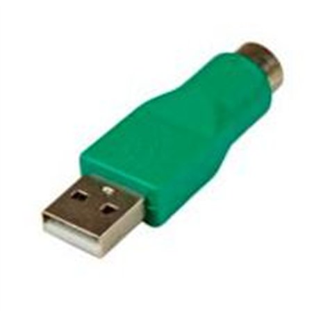 ADAPTADOR PARA TECLADO O MOUSE USB A CONECTOR PS/2 MINIDIN - 1X MACHO USB - 1X HEMBRA MINI-DIN - VERDE - STARTECH.COM MOD. GC46M