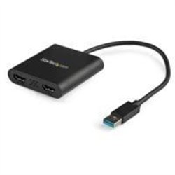 ADAPTADOR DE VIDEO EXTERNO - TARJETA DE VIDEO EXTERNA USB 3.0 A 2 PUERTOS HDMI 4K A 30HZ PARA 2 PANTALLAS - COMPATIBLE CON WINDO