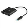 ADAPTADOR DE VIDEO EXTERNO - TARJETA DE VIDEO EXTERNA USB 3.0 A 2 PUERTOS HDMI 4K A 30HZ PARA 2 PANTALLAS - COMPATIBLE CON WINDO
