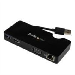 DOCKING STATION REPLICADOR DE PUERTOS USB 3.0 DE VIAJES CON HDMI O VGA - USB TIPO A - DOCKING STATION PARA LAPTOP - STARTECH.COM