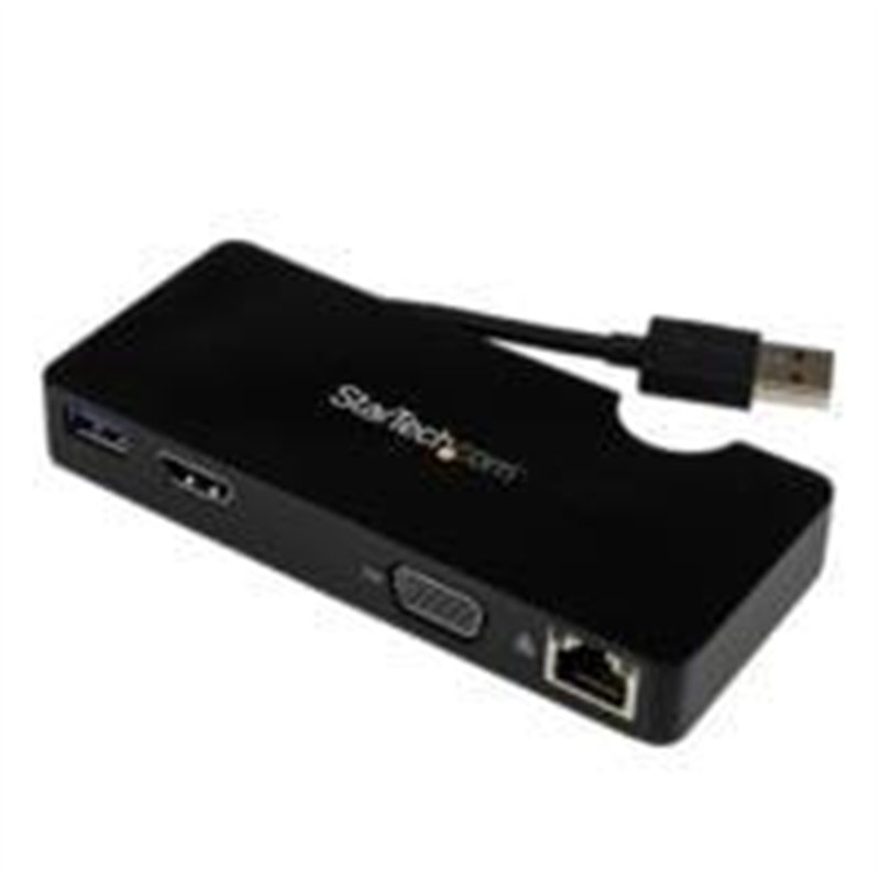 DOCKING STATION REPLICADOR DE PUERTOS USB 3.0 DE VIAJES CON HDMI O VGA - USB TIPO A - DOCKING STATION PARA LAPTOP - STARTECH.COM