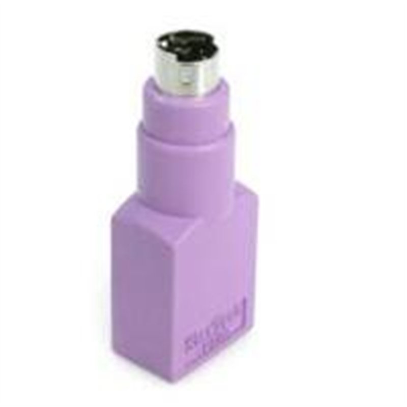 ADAPTADOR PARA TECLADO O MOUSE USB A CONECTOR PS/2 PS2 MINIDIN - 1X HEMBRA USB - 1X MACHO MINI-DIN - PRPURA - STARTECH.COM MOD. 