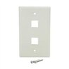 PLACA DE PARED DE 2 SALIDAS RJ45 - COLOR BLANCO - STARTECH.COM MOD. PLATE2WH