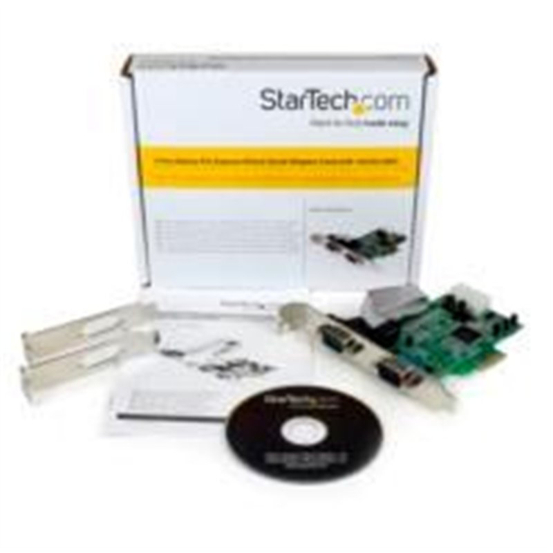 TARJETA PCI EXPRESS ADAPTADORA PCIE DE 2 PUERTOS SERIAL RS232 DB9 UART 16550 - STARTECH.COM MOD. PEX2S553