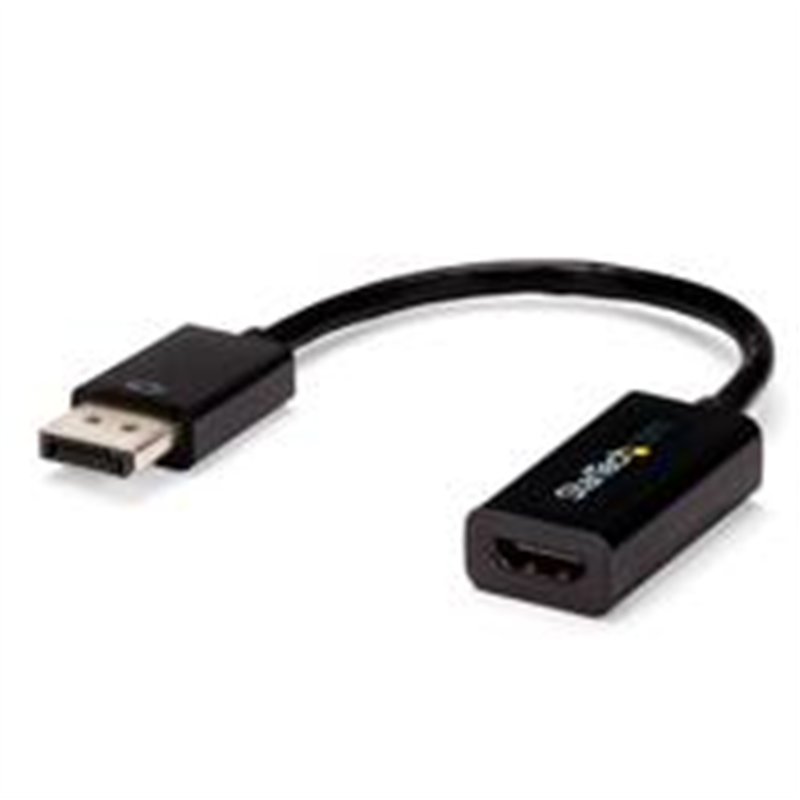 ADAPTADOR DE VIDEO DISPLAYPORT A HDMI CON AUDIO ADAPTADOR ACTIVO DP 1.2 PARA COMPUTADORAS DE ESCRITORIO/LAPTOPS 4K 30HZ - STARTE
