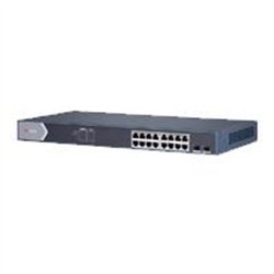SWITCH GIGABIT POE+ HIKVISION DS-3E1518P-SI ADMINISTRABLE / 16 PUERTOS 10/100/1000 MBPS POE+ / 2 PUERTOS SFP / CONFIGURACION REM