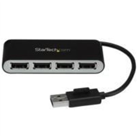 HUB USB 2.0 DE 4 PUERTOS - CONCENTRADOR USB 2.0 DE 4 PUERTOS CON CABLE INTEGRADO - HUB PORTATIL USB 2.0 DE 4 PUERTOS ALIMENTADO 