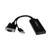 ADAPTADOR VGA A HDMI CON AUDIO Y ALIMENTACIN USB CONVERTIDOR VGA A HDMI PORTTIL 1080 P - STARTECH.COM MOD. VGA2HDU