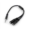 ADAPTADOR DIVISOR DE AUDIO MINI-JACK 3.5MM 4 PINES A CONECTORES SEPARADOS DE AUDIFONOS Y DE MICROFONO - M A 2XH - STARTECH.COM M