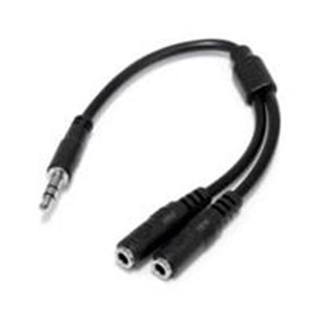 ADAPTADOR DIVISOR DE CABLE ESTEREO PARA AUDIFONOS - CABLE SPLITTER DELGADO EN Y DE 3.5MM MACHO A 2X HEMBRA - STARTECH.COM MOD. M
