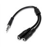 ADAPTADOR DIVISOR DE CABLE ESTEREO PARA AUDIFONOS - CABLE SPLITTER DELGADO EN Y DE 3.5MM MACHO A 2X HEMBRA - STARTECH.COM MOD. M