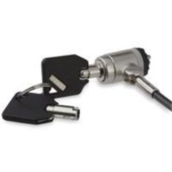 CANDADO CON CABLE DE ACERO DE 2M PARA LAPTOP - CON TRABA DE RANURA (TIPO K) - CON LLAVE - CABLE CON SEGURO PARA LAPTOP - STARTEC