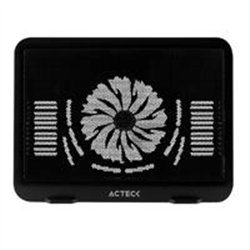BASE ENFRIADORA ACTECK ICTUS BE440 / LAPTOP 16 PUL / 1 VENTILADOR / ILUMINACION LED / BASE ANTIDESLIZANTE / NEGRO / AC-929080